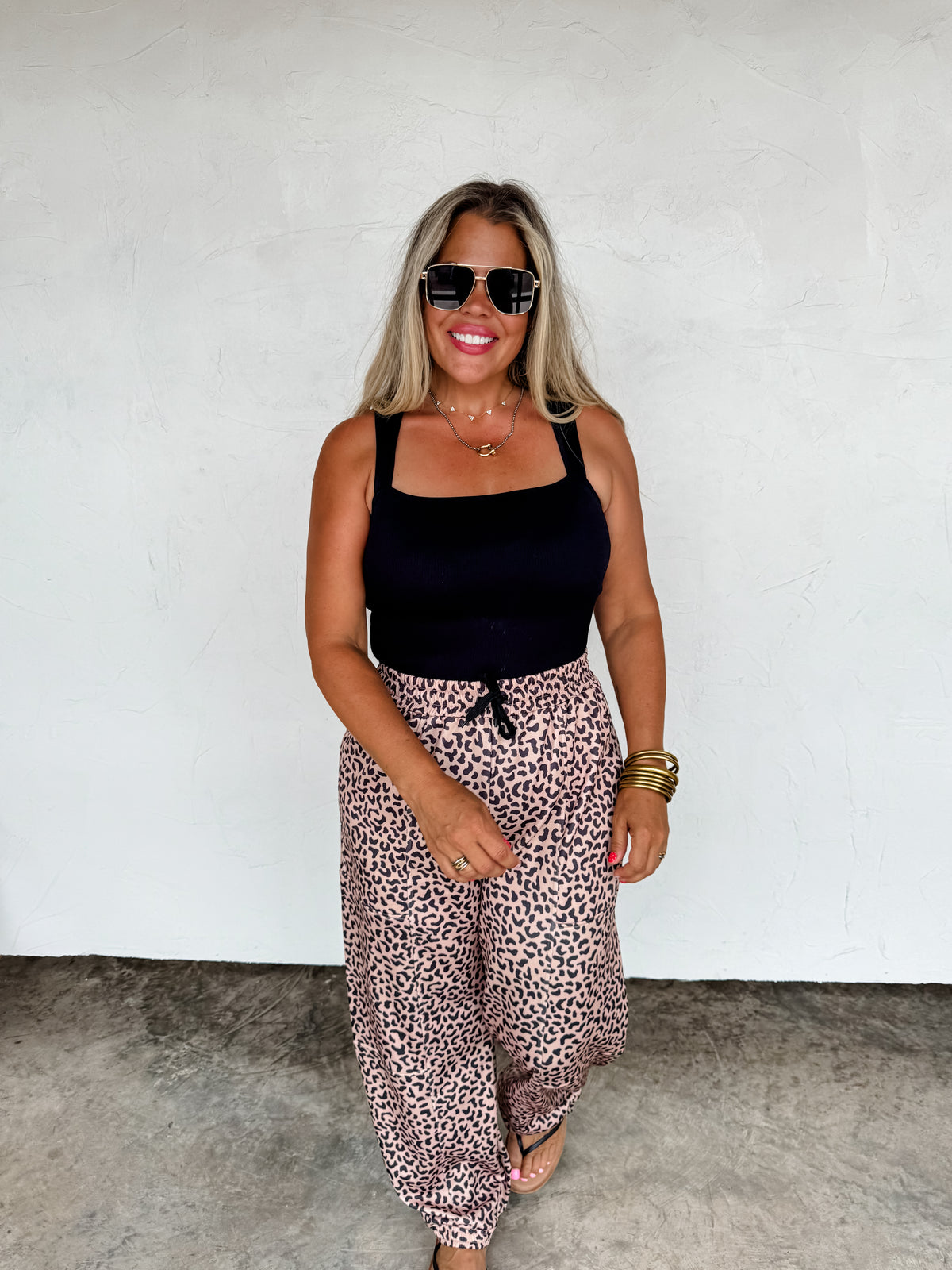 COCO CHEETAH JOGGER PANTS