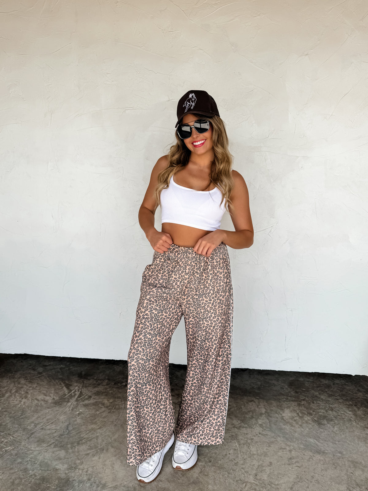 FLORAL & CHEETAH DRIFT AWAY JOGGERS