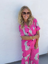 LUXE PRINT PAJAMA LOUNGE SET