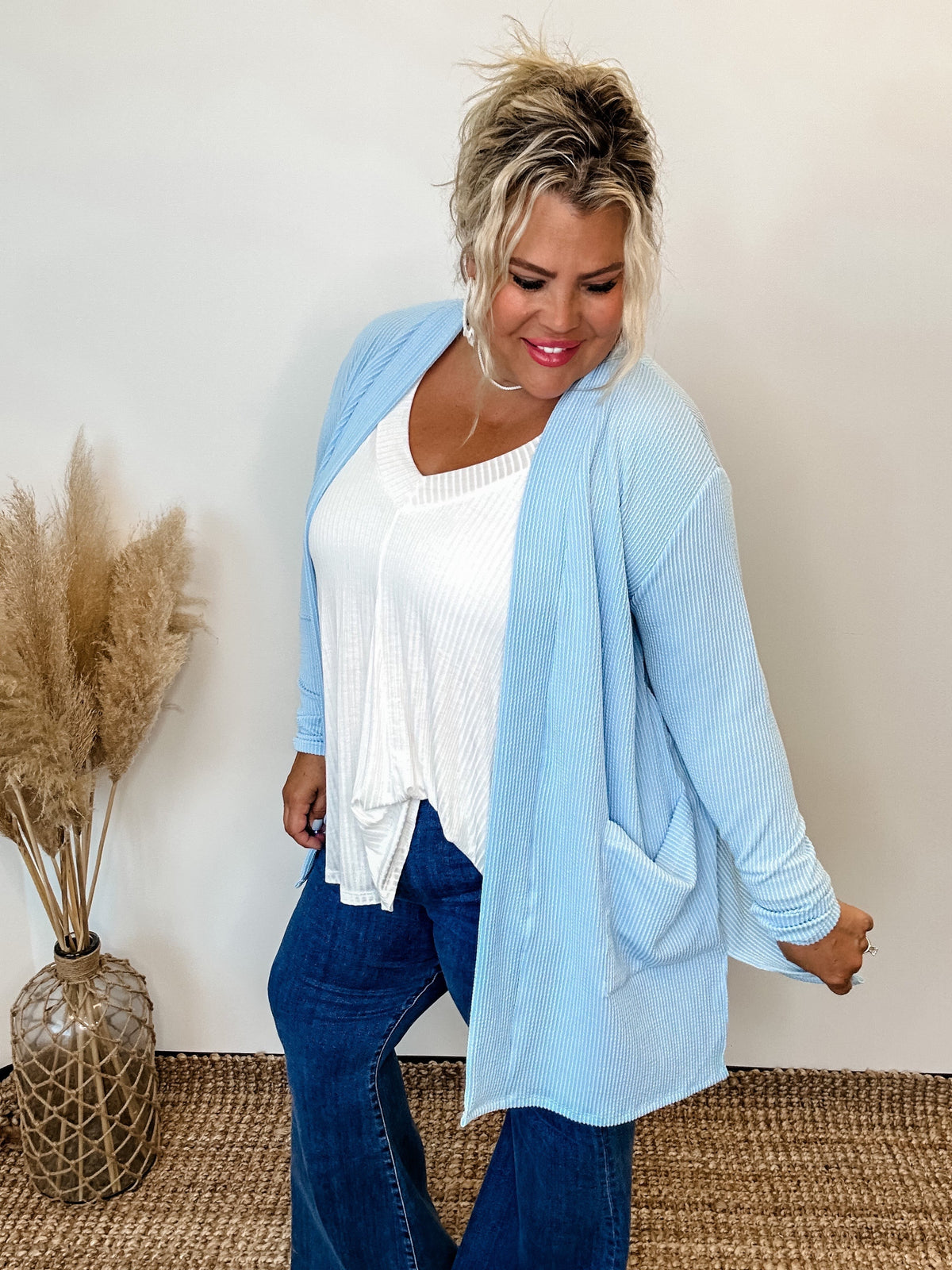 NEW COLOR REESE RIBBED CARDIGAN