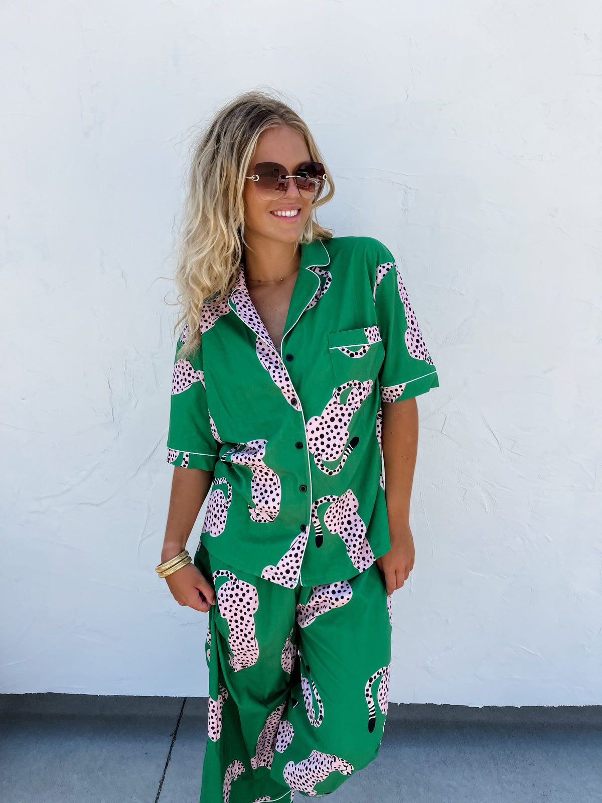 LUXE PRINT PAJAMA LOUNGE SET