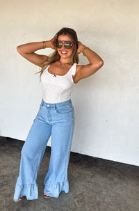 SUMMER ROMANCE EYELETT BODYSUIT