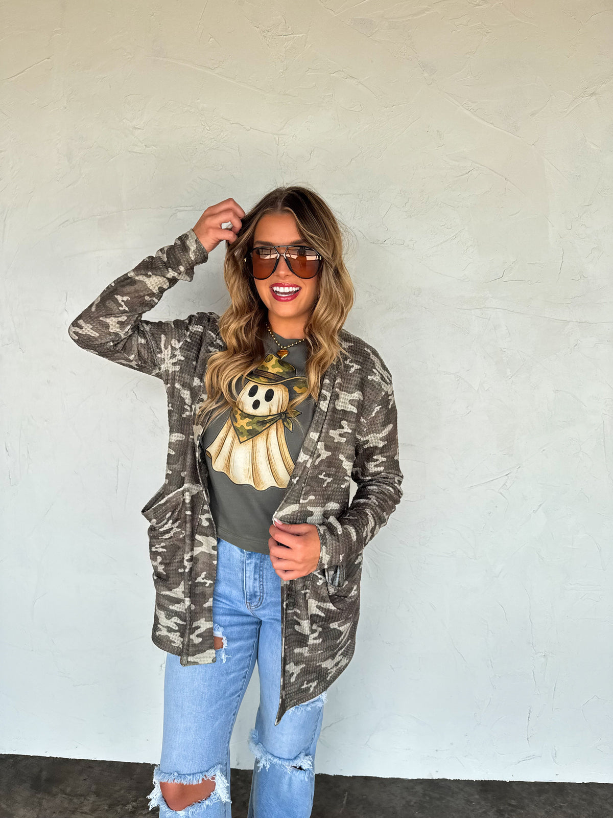 CAMO & CHEETAH PRINT LOLA CARDIGAN