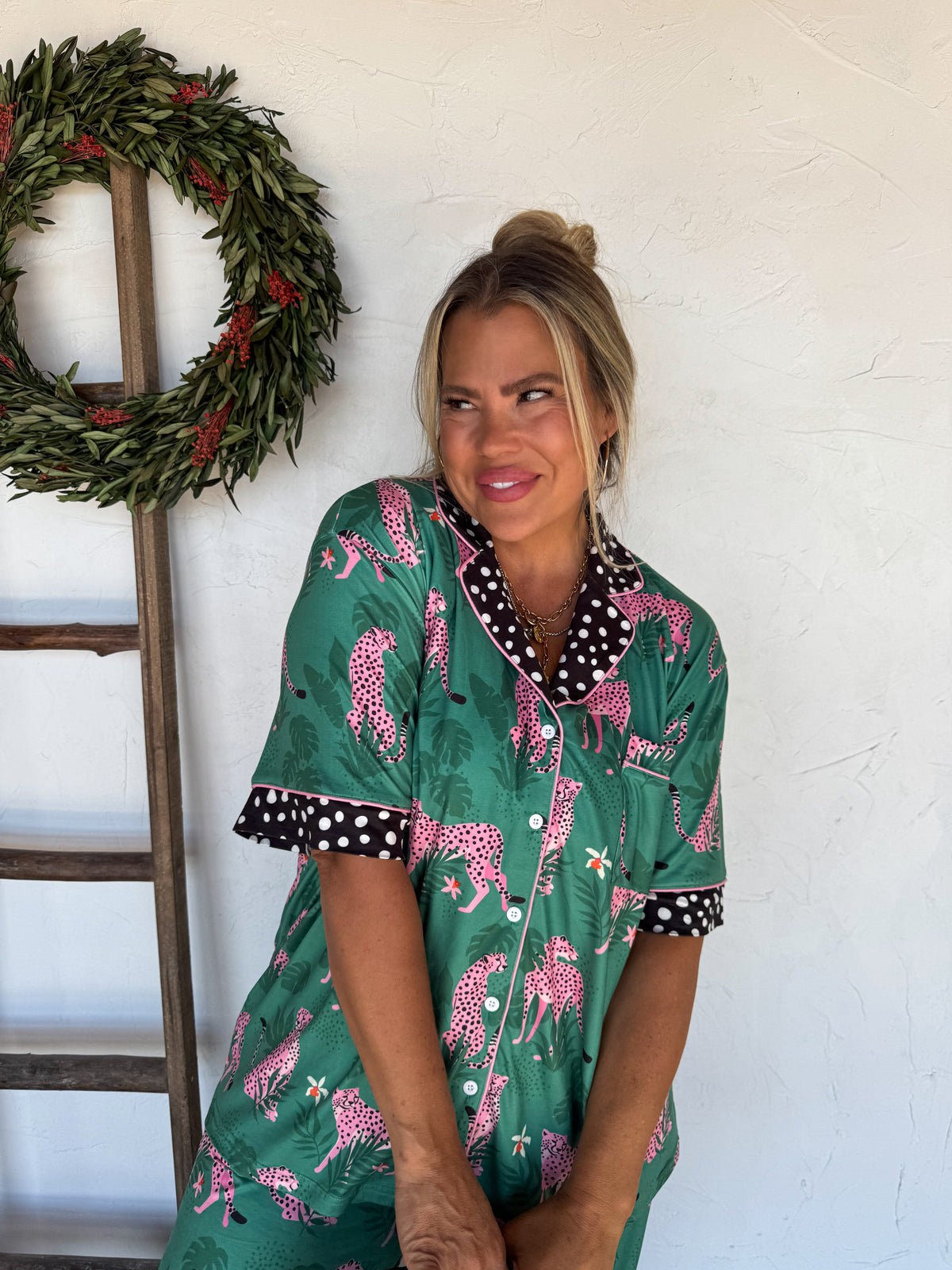 LEOPARD & CHEETAH STAR LUXE PJ SET