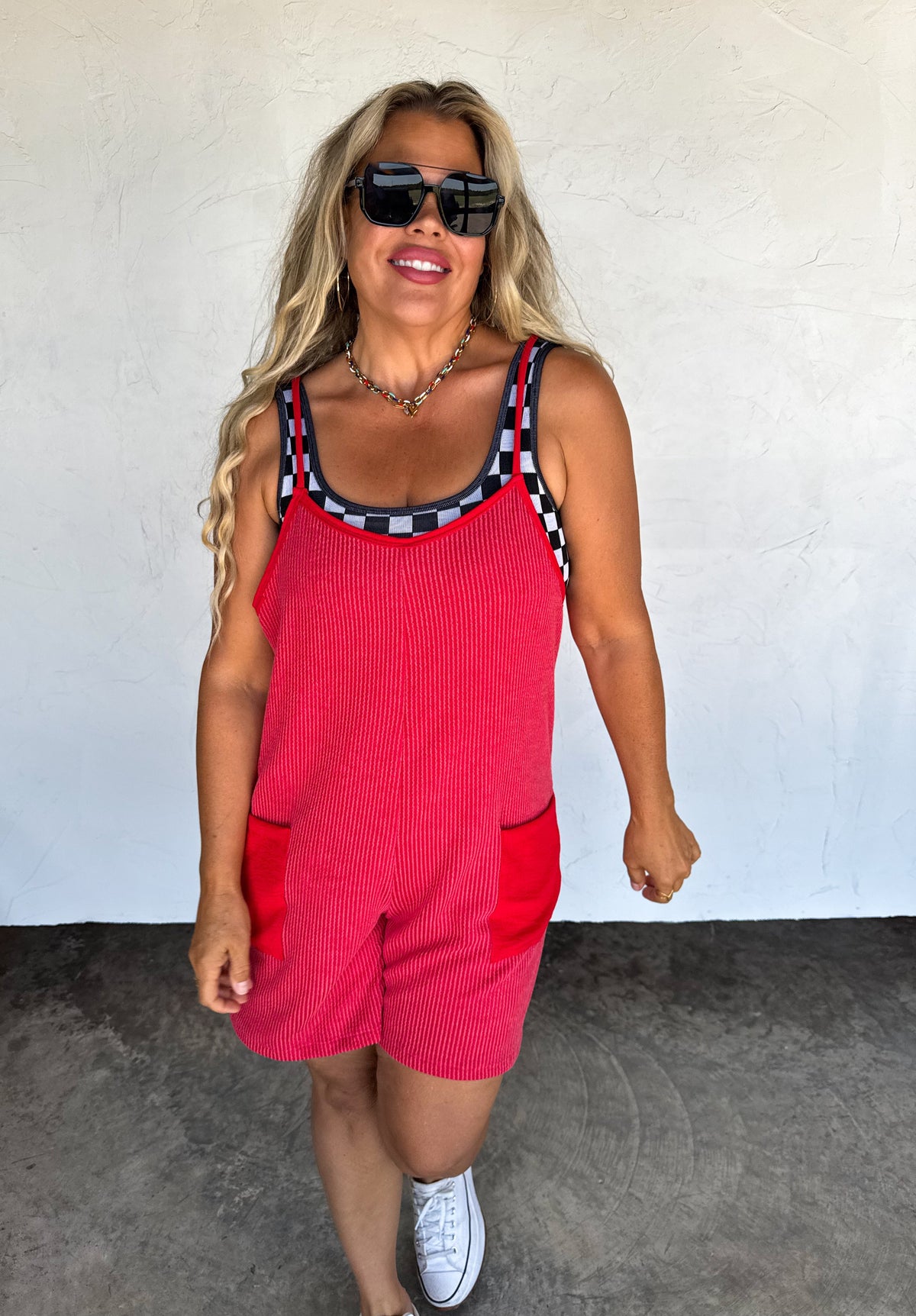 KINSEY RIBBED ROMPER