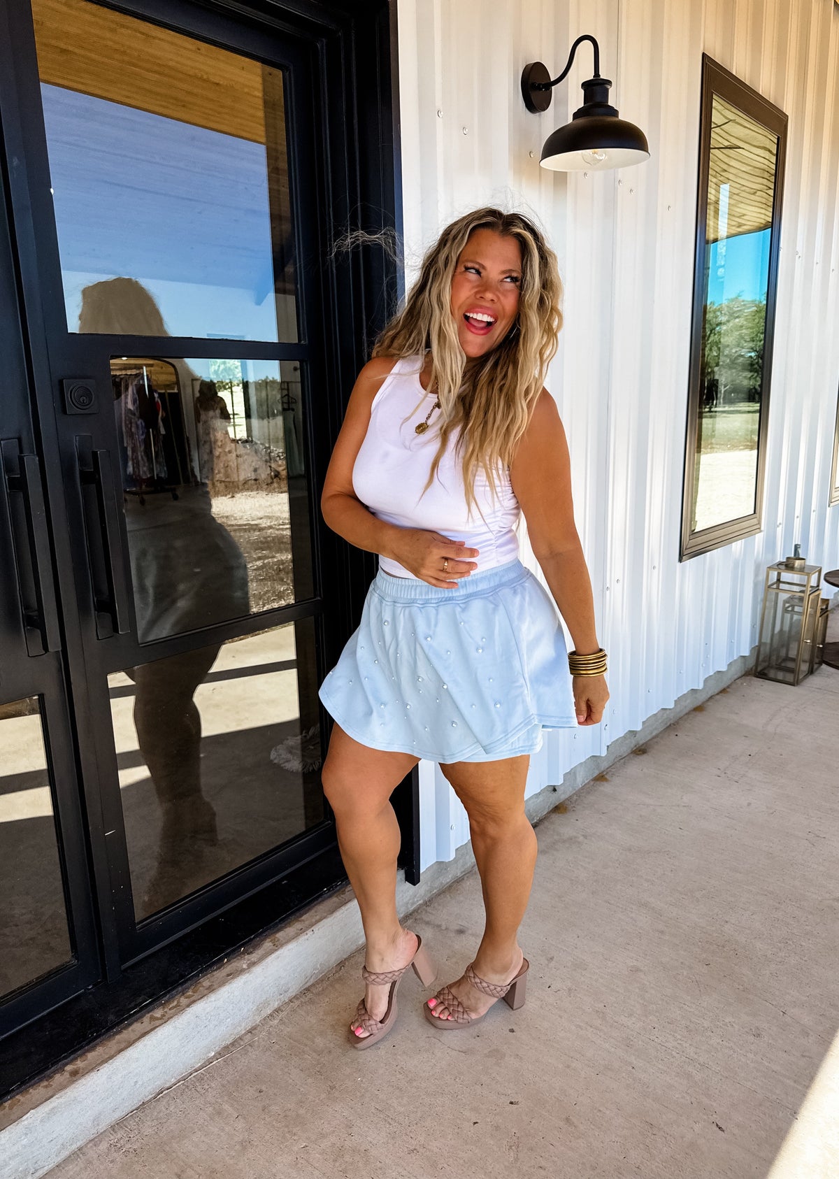 PRETTY IN PEARLS SKORT