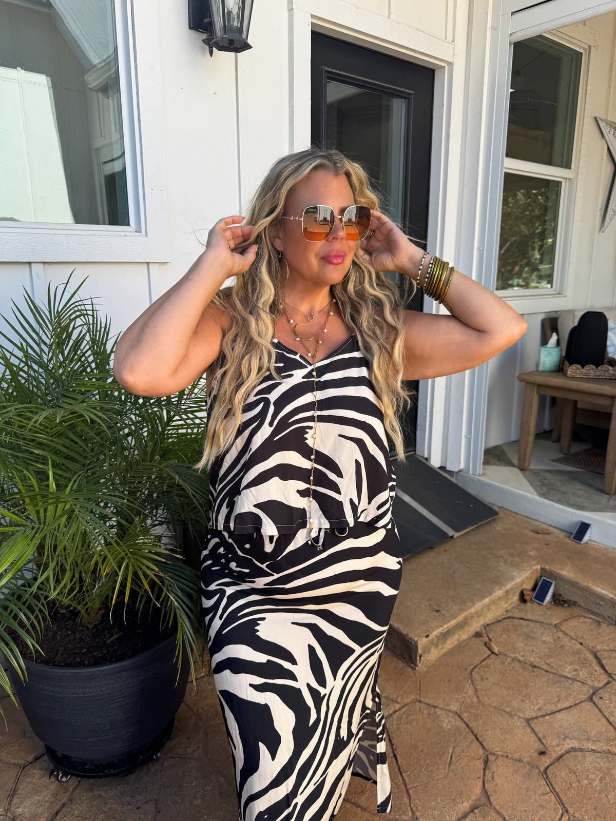 WILD COAST ZEBRA SKIRT SET