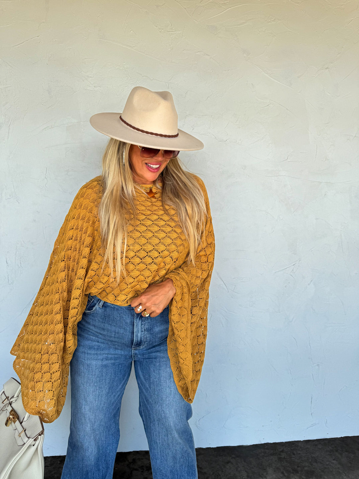 FALL COLORS FREE SPIRIT BELL SLEEVE TOP
