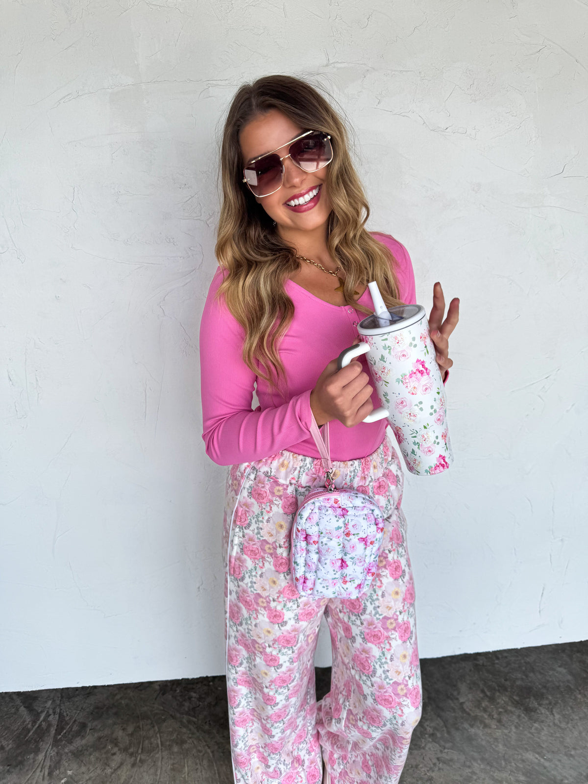 FLORAL & COWBOY MINI PUFF CLUTCH BAG