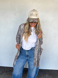 WOODLAND CAMO LOLA CARDIGAN