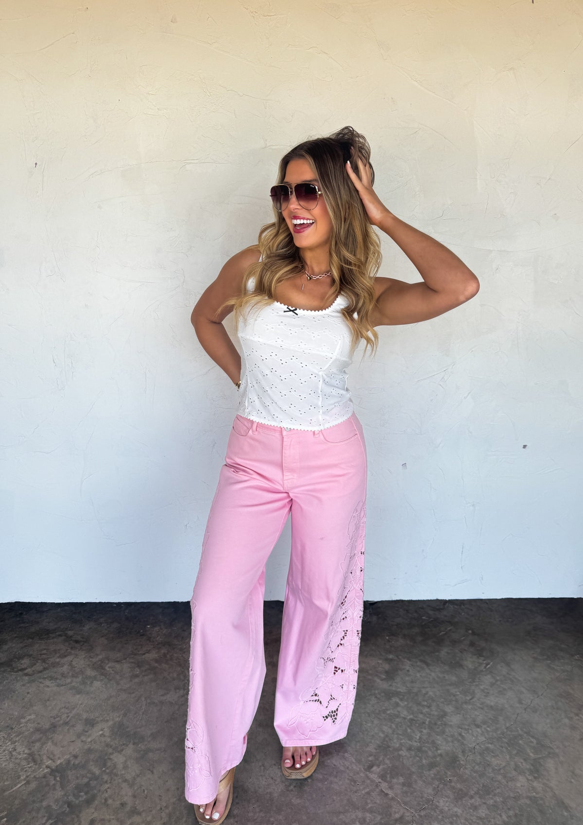 DAISY LANE EYELETT TANK