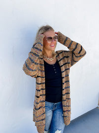 STRIPE MILEY DOT CARDIGAN