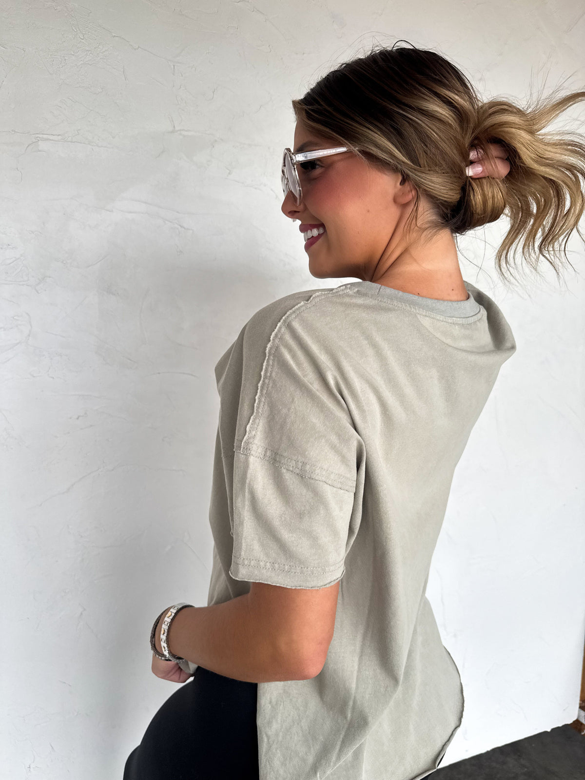 NEW COLORS- JOEY WASHED COTTON BOYFRIEND TEE