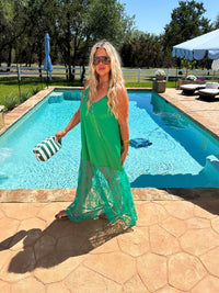 SUMMER NIGHTS SATIN DRESS