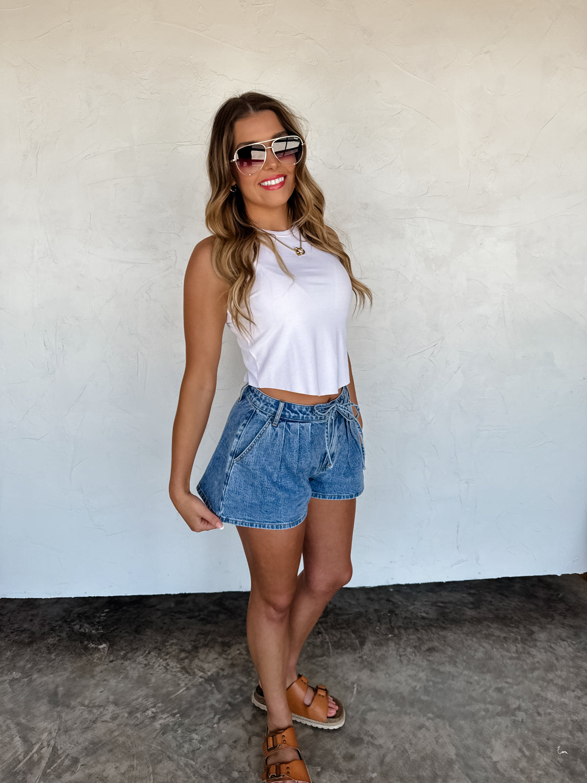 SUTTON PLEATED SHORTS