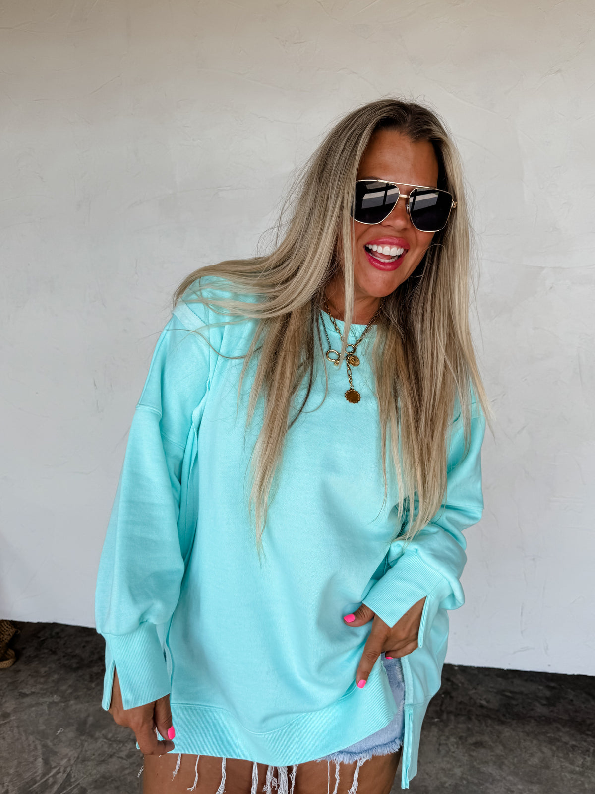 CANDY COLORS CLASSIC CREW PULLOVER