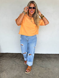 REGAN RAW HEM TEE