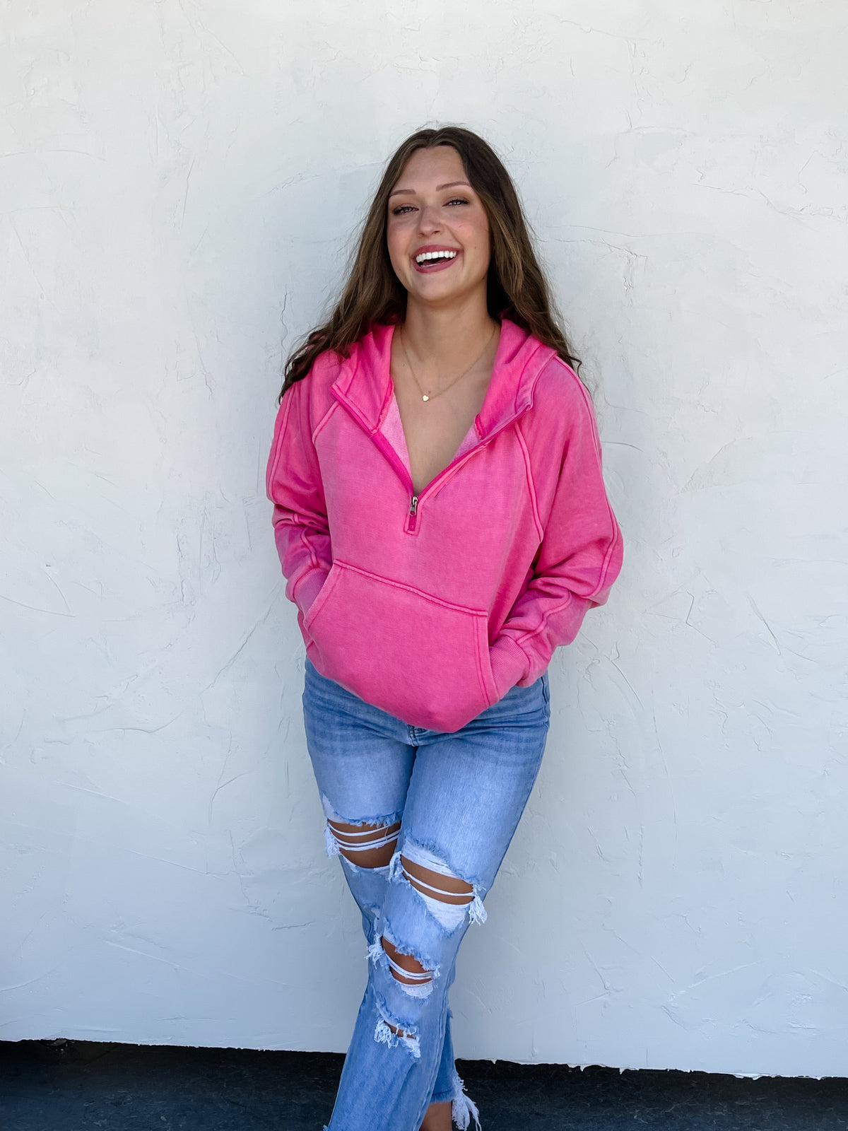 EASY DOES IT ZIP UP PULLOVER