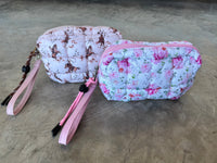 FLORAL & COWBOY MINI PUFF CLUTCH BAG