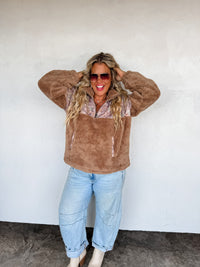 CAMO SHERPA PULLOVER