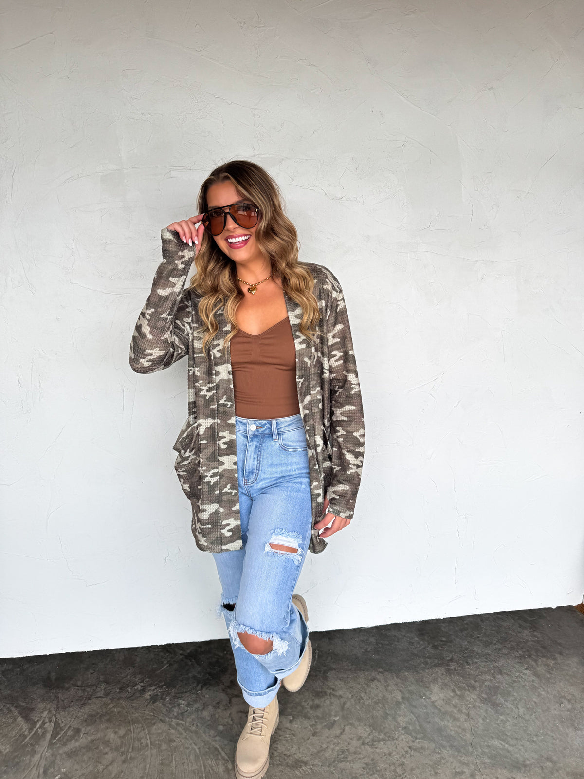 CAMO & CHEETAH PRINT LOLA CARDIGAN