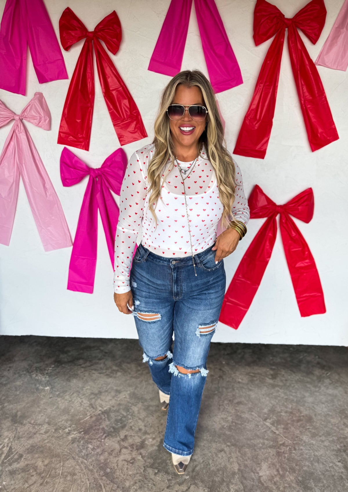 VALENTINES DRESS IT UP MESH TOPS