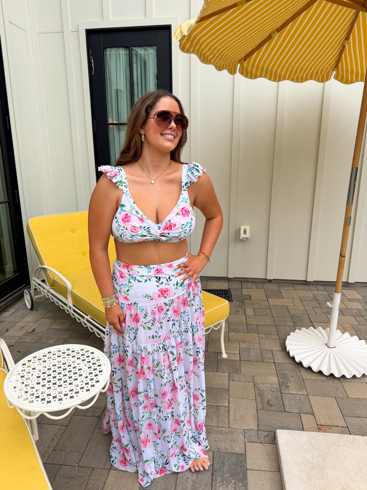 FLORAL CAPRI CHIC SWIM SET