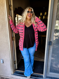 STRIPE MILEY DOT CARDIGAN