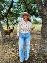 BOOTS & BLOOMS COLLECTION MESH TOPS