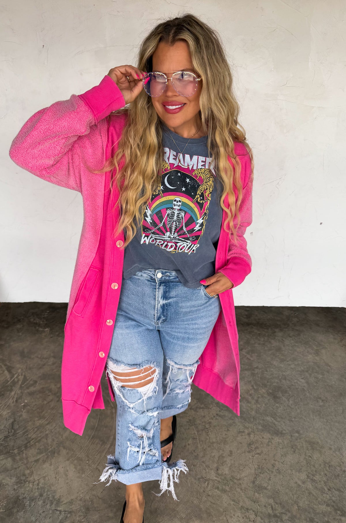 URBAN DISTRESSED CROP JEAN
