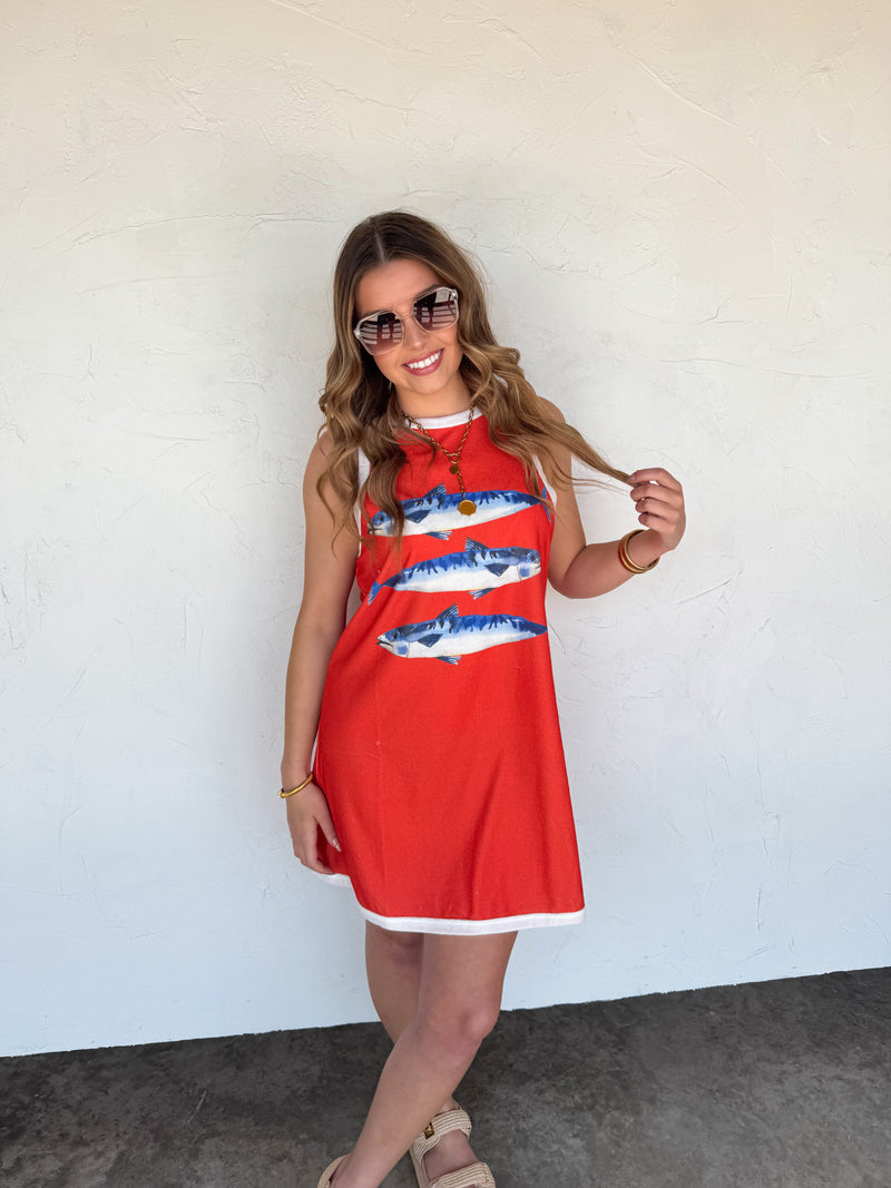 TROPIC LIKE IT’S HOT TERRY DRESS