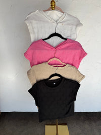 HARLEY CAP SLEEVE BASIC TOP