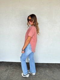 NEW COLORS- JOEY WASHED COTTON BOYFRIEND TEE