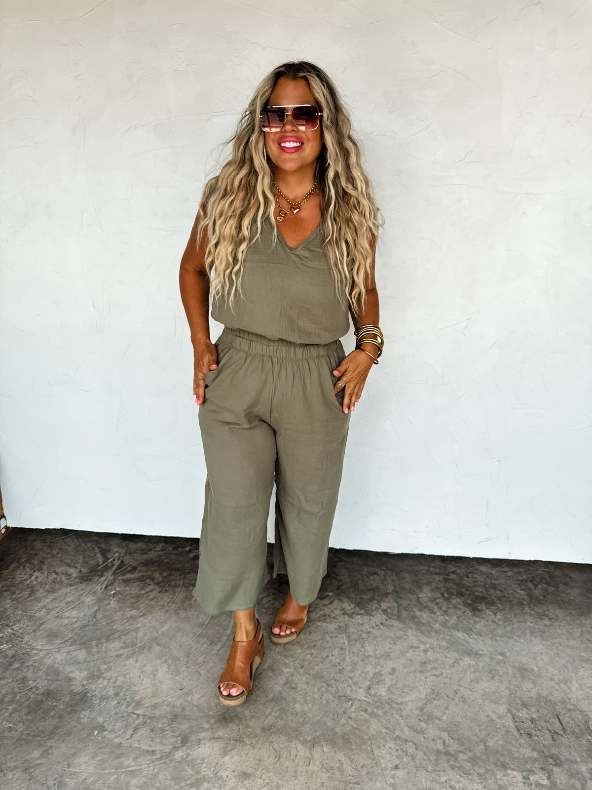 LAURA CROP PANT SET