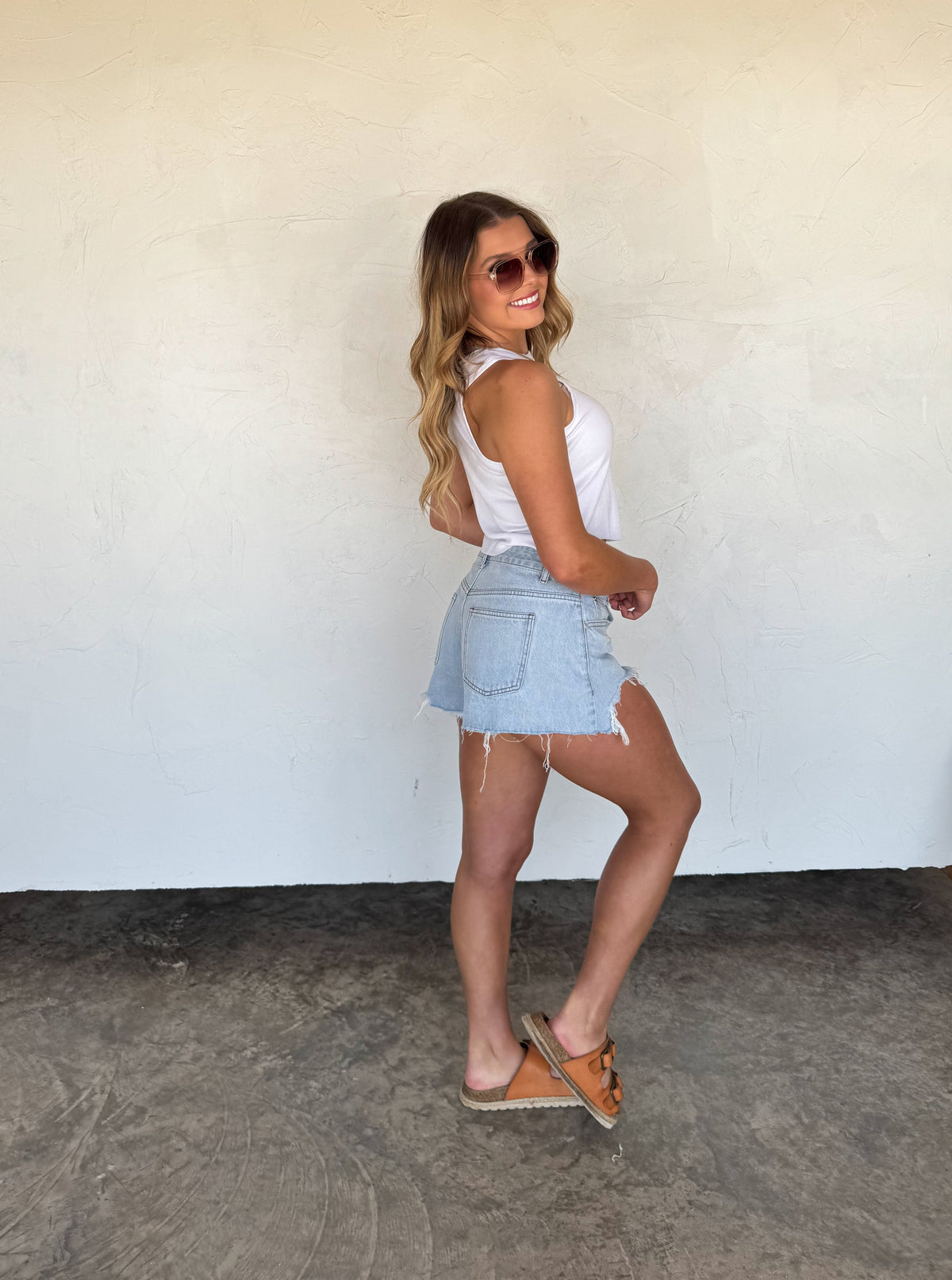 SUNKISSED CUTOFF SHORTS