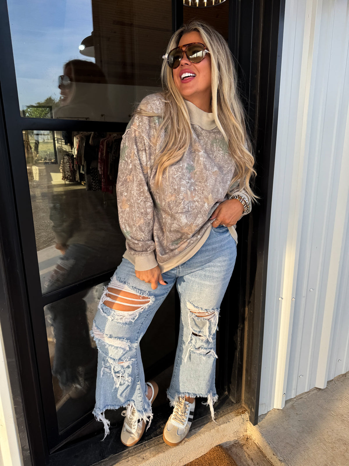 MILLER MOCK NECK SWEATSHIRT