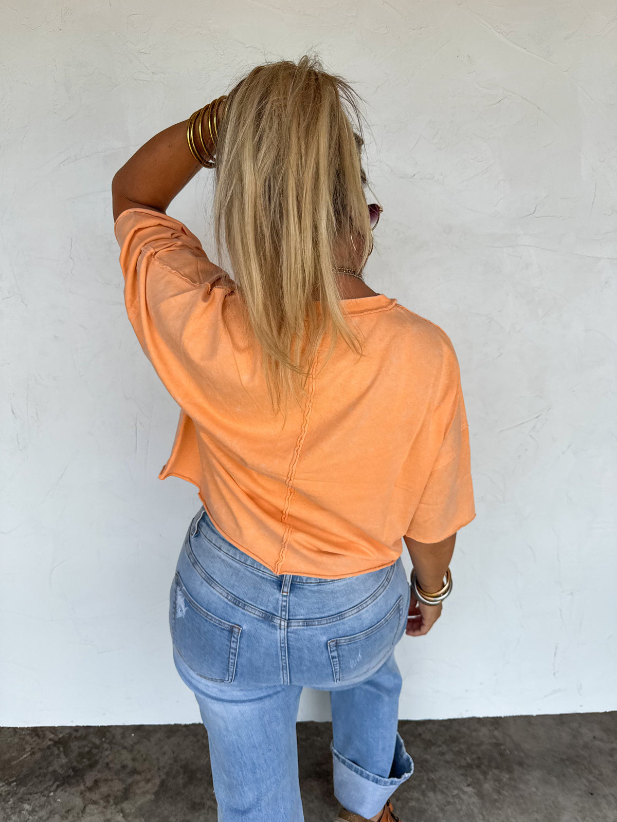 REGAN RAW HEM TEE