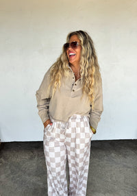 CHECKER POP PANTS