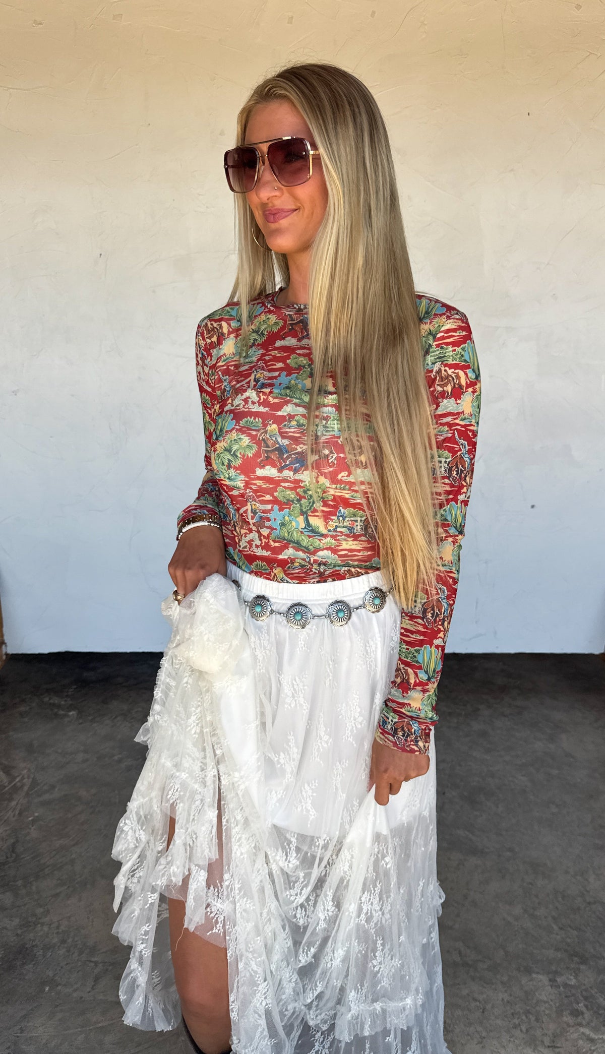 DESERT DREAMS DRESS IT UP MESH TOPS