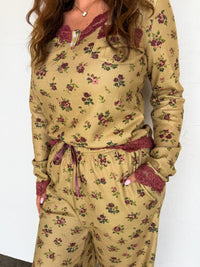 FLORAL & LACE WAFFLE PJS