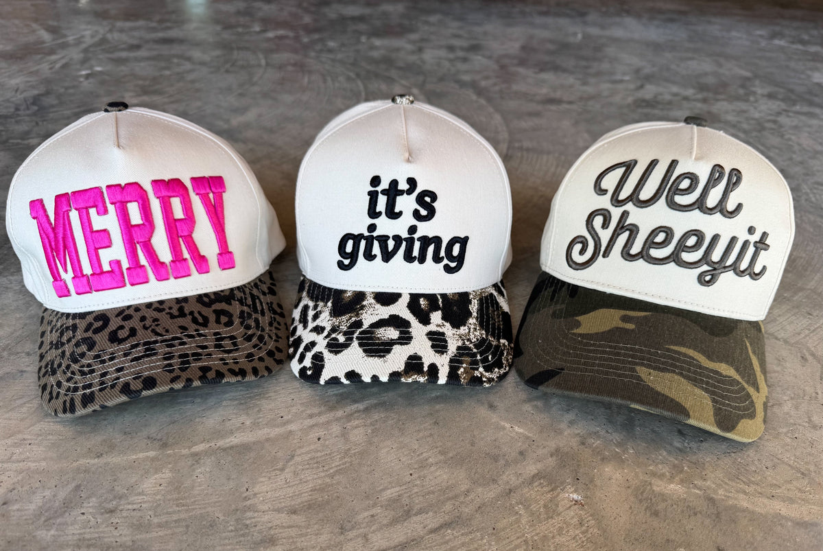 HOLIDAY TRUCKER HATS