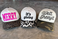 HOLIDAY TRUCKER HATS