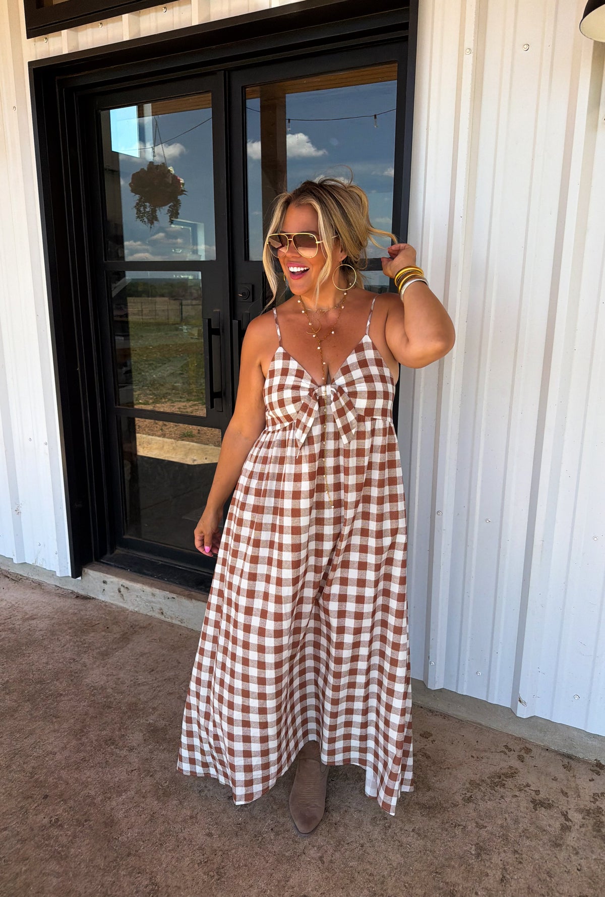 WESTERN CHARM MAXI DRESS