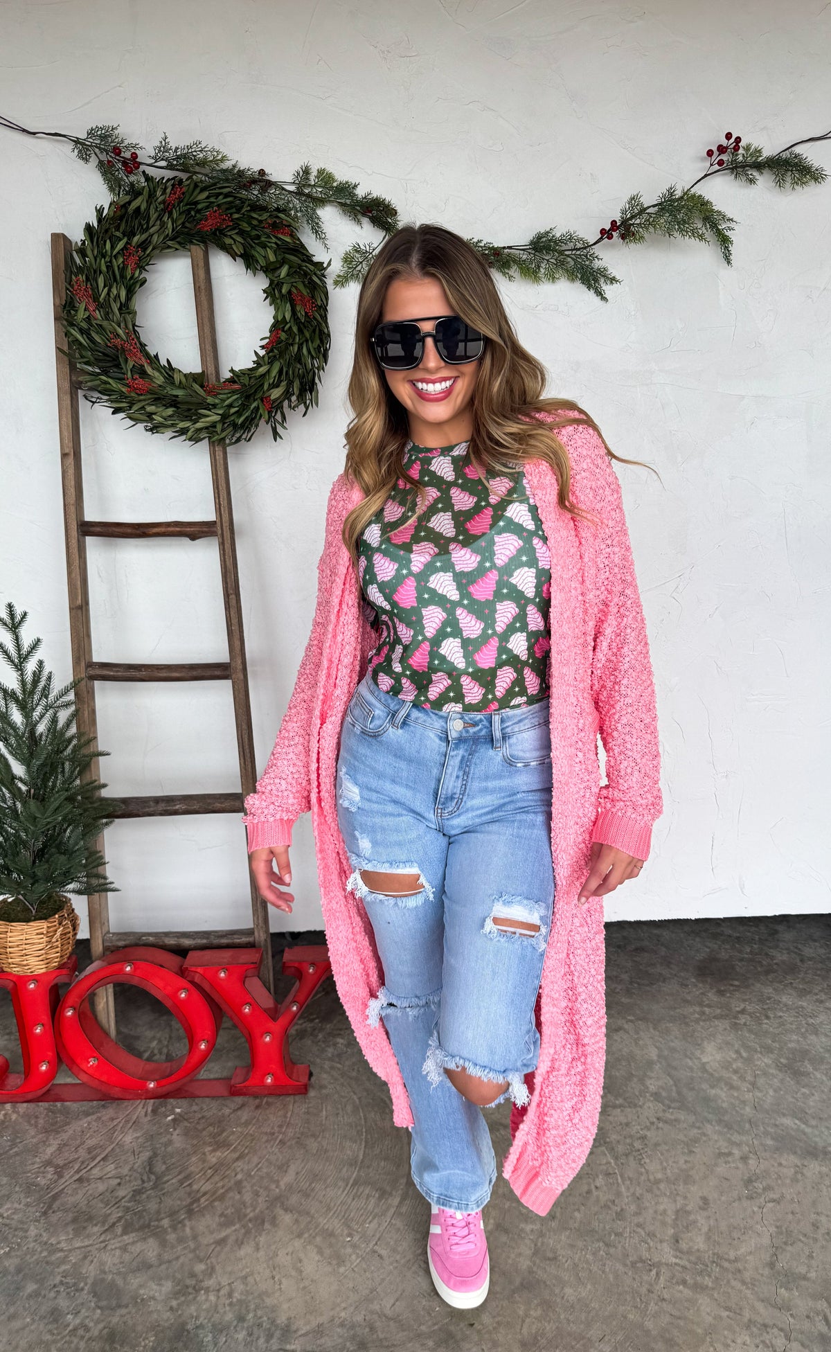 POPPY KNIT POPCORN CARDIGAN