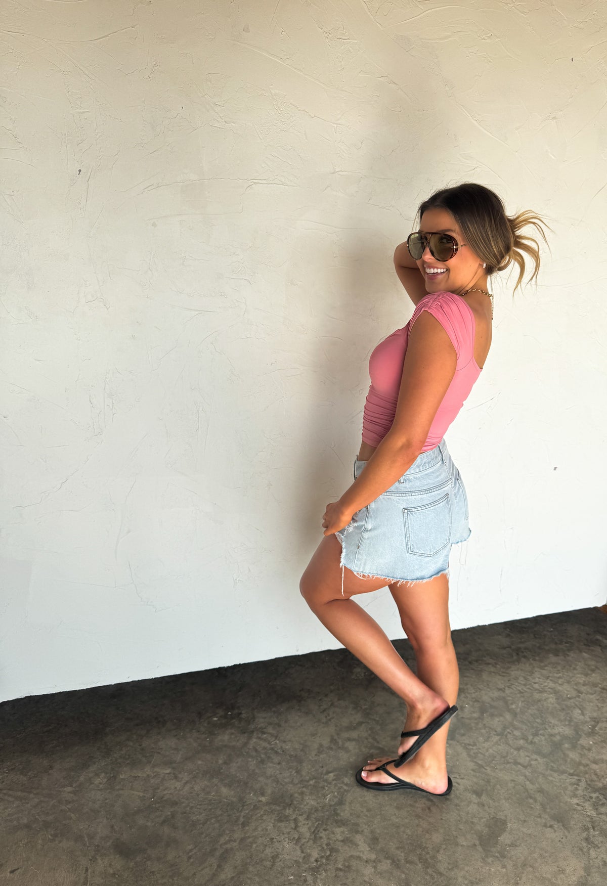 OUT AND ABOUT CAP SLEEVE TOP