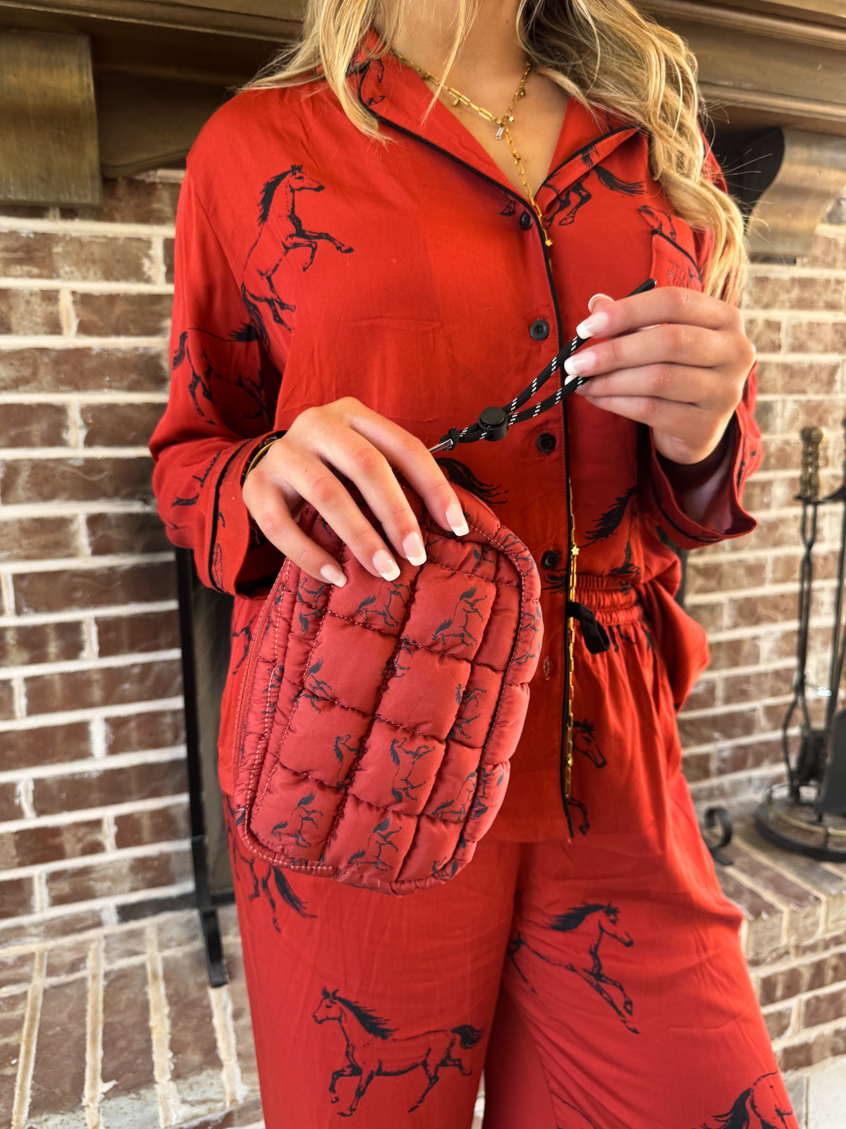 WESTERN MINI PUFF CLUTCH BAG