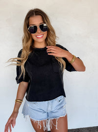 REGAN RAW HEM TEE
