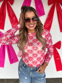 VALENTINES DRESS IT UP MESH TOPS