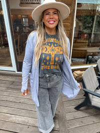 GREY CLOVER FRONT POCKET JEANS