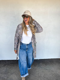 WOODLAND CAMO LOLA CARDIGAN